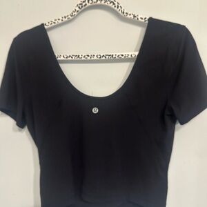 lululemon athletica Black Crop Top